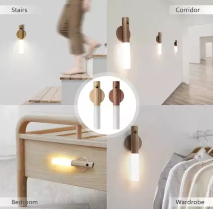 Luz LED Inteligente con Sensor de Movimiento y Base Magnética – Iluminación Sin Cables en Cualquier Lugar