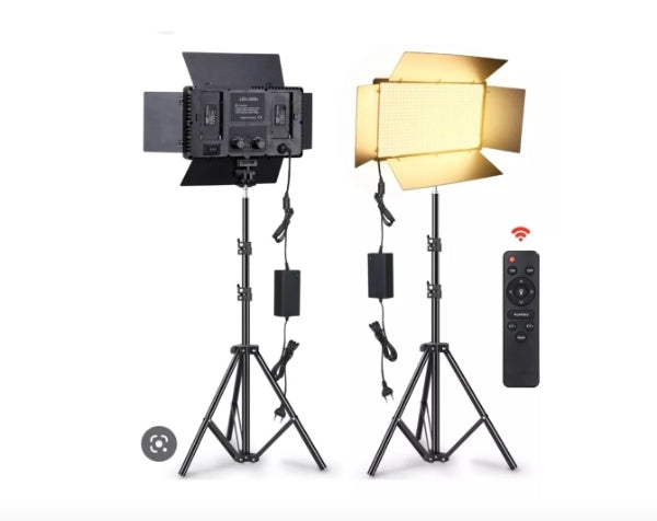 Panel LED Profesional Andoer (600 LED): Iluminación de Estudio de Alta Gama