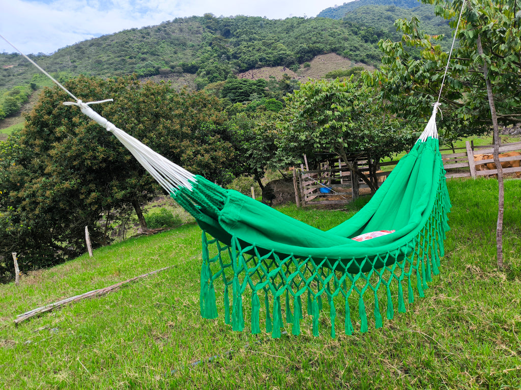 Hamaca Colgante de Algodón Doble: El Descanso Perfecto para tu Hogar