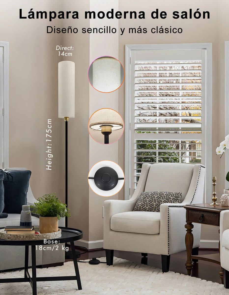 Lámpara de Piso Inteligente RGB: Iluminación de Lujo a tu Control
