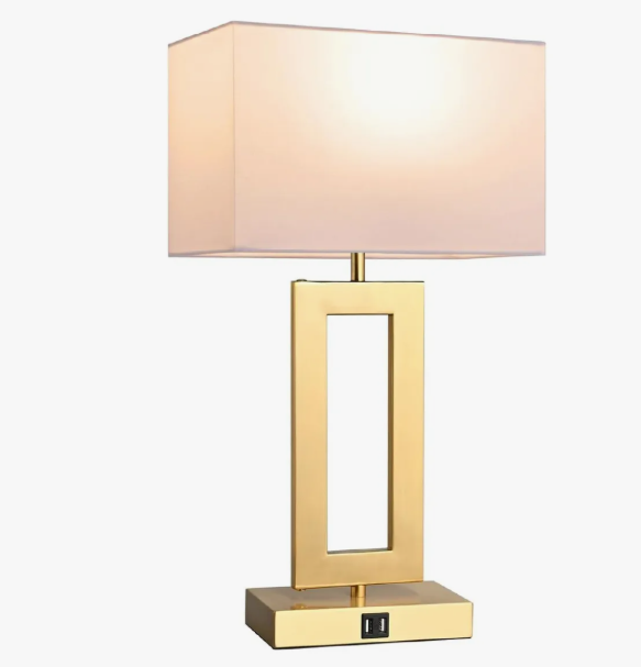 Juego x2 Lámparas de Mesa Inteligentes Atikus Golden – Lujo, Carga USB y Control Táctil