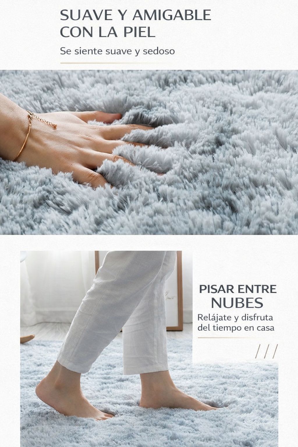 Alfombra Tapete Peludito Ovalado – Suavidad y Estilo Cozy para tu Hogar