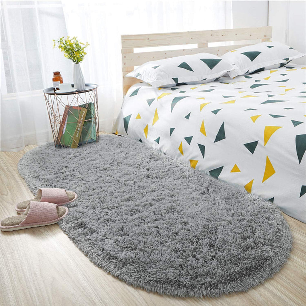 Alfombra Tapete Peludito Ovalado – Suavidad y Estilo Cozy para tu Hogar