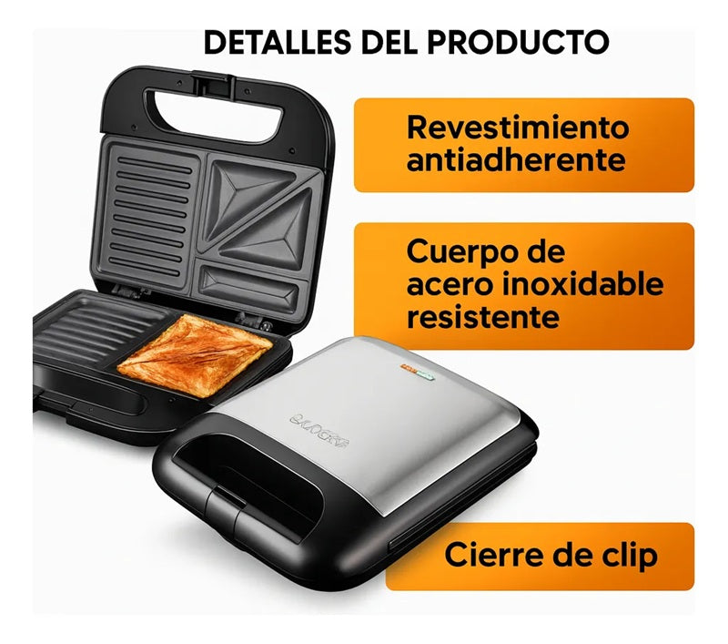 Máquina de Desayunos 3 en 1 Smart Chef: Tu Mañana Lista en Minutos