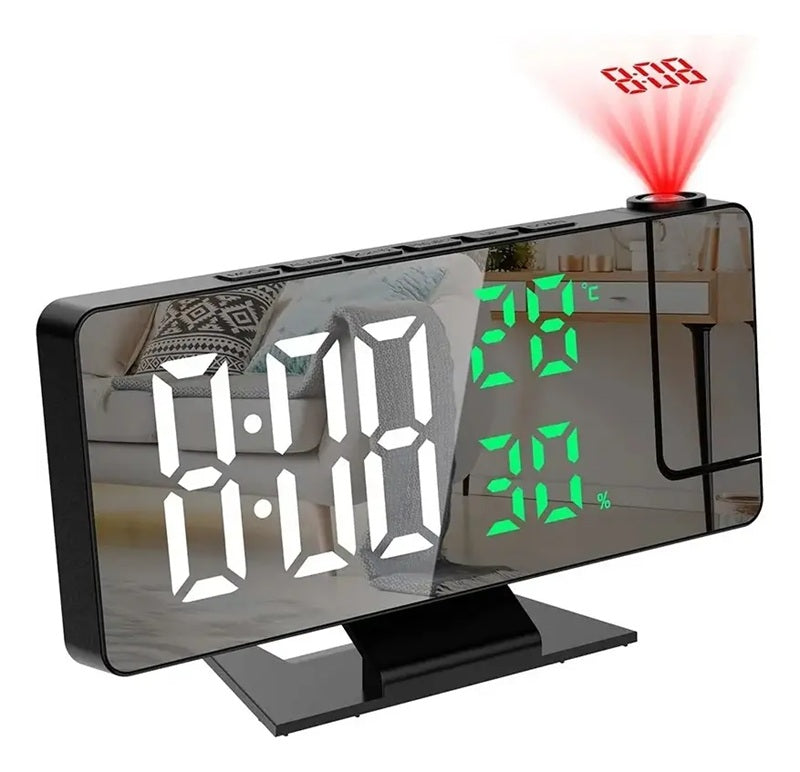 Reloj Despertador Digital LED con Carga Inalámbrica y Clima – El Centro de Control para tu Mesa de Noche