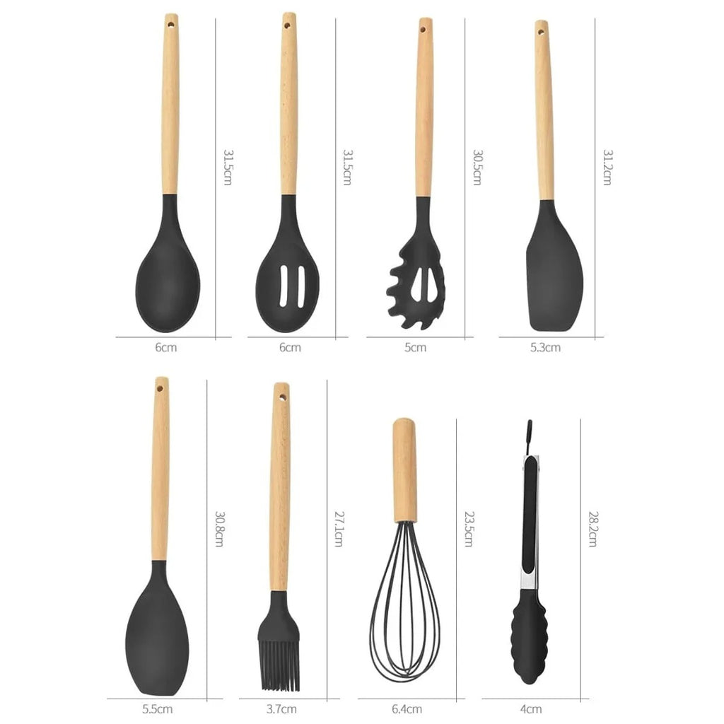 Set Utensilios de Cocina Siliconado