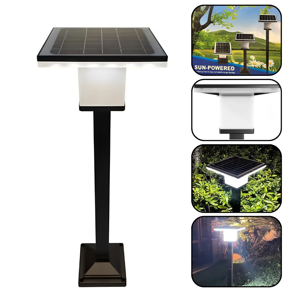 Lámpara Solar Jardín 2 en 1: Iluminación Gratis Todo el Año