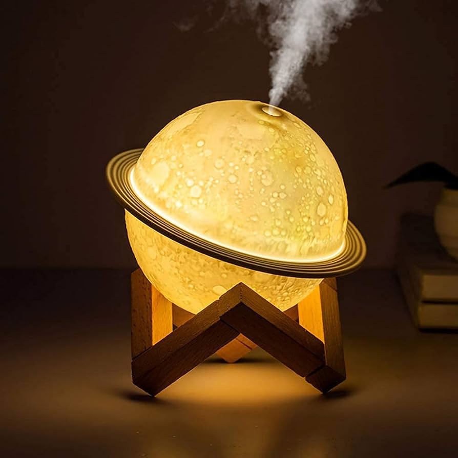 Lámpara Humidificadora Luna 3D Mágica – Difusor Ultrasónico de Aromas de Gran Capacidad (880ml)